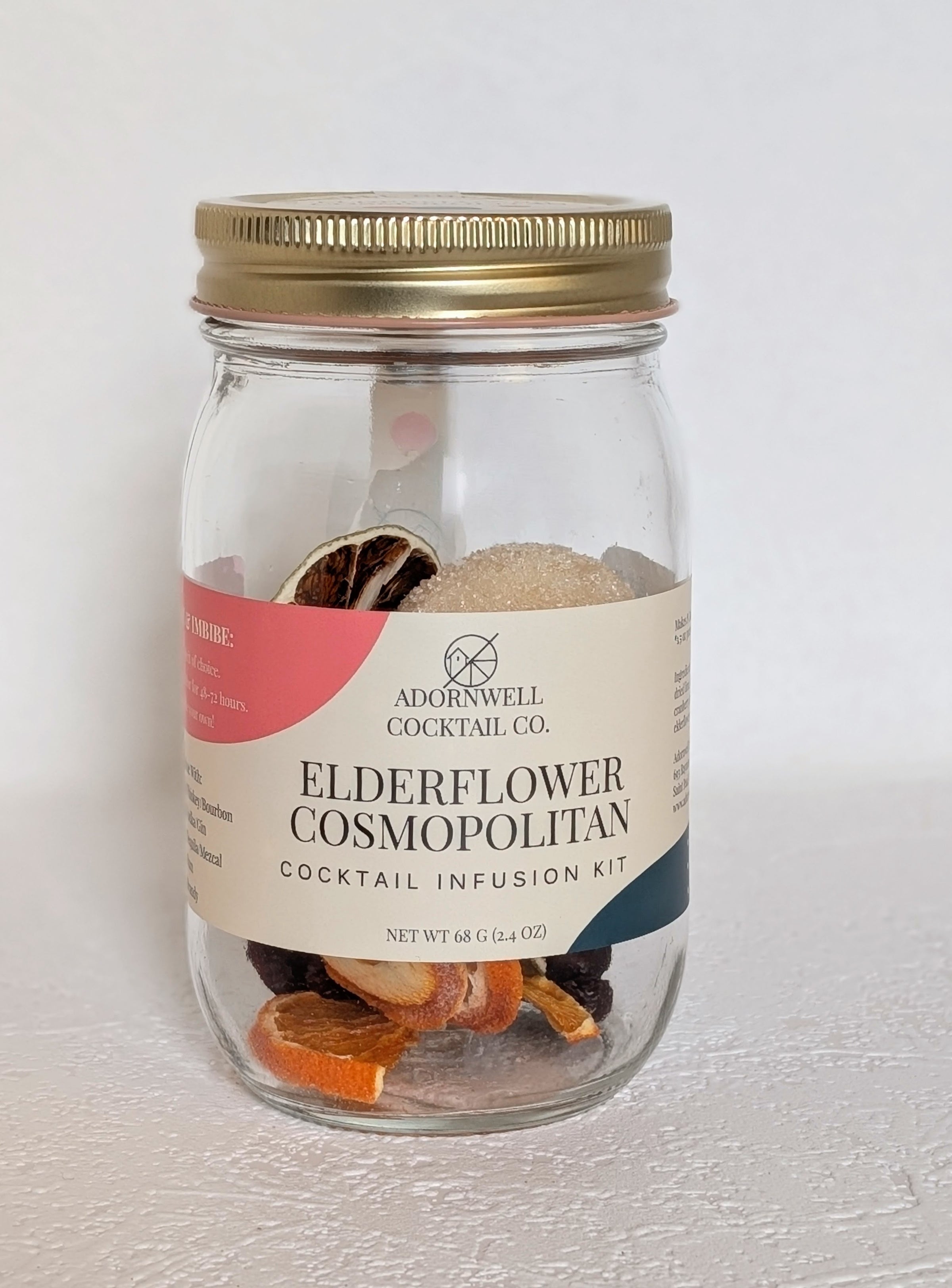 Summer Cocktail Infusion Kits! Elderflower Cosmopolitan Infusion