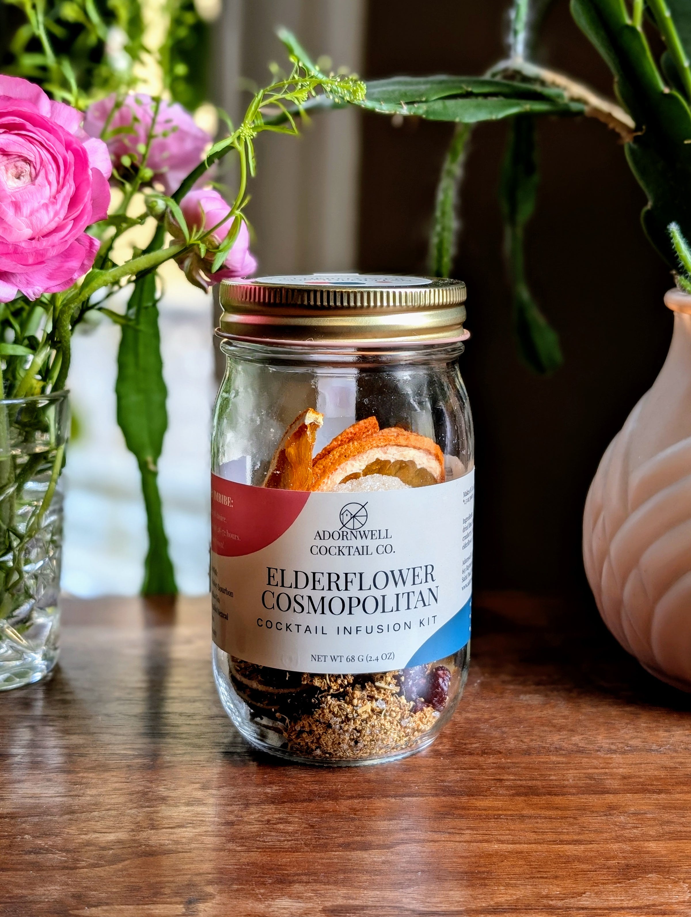 Summer Cocktail Infusion Kits! Elderflower Cosmopolitan Infusion