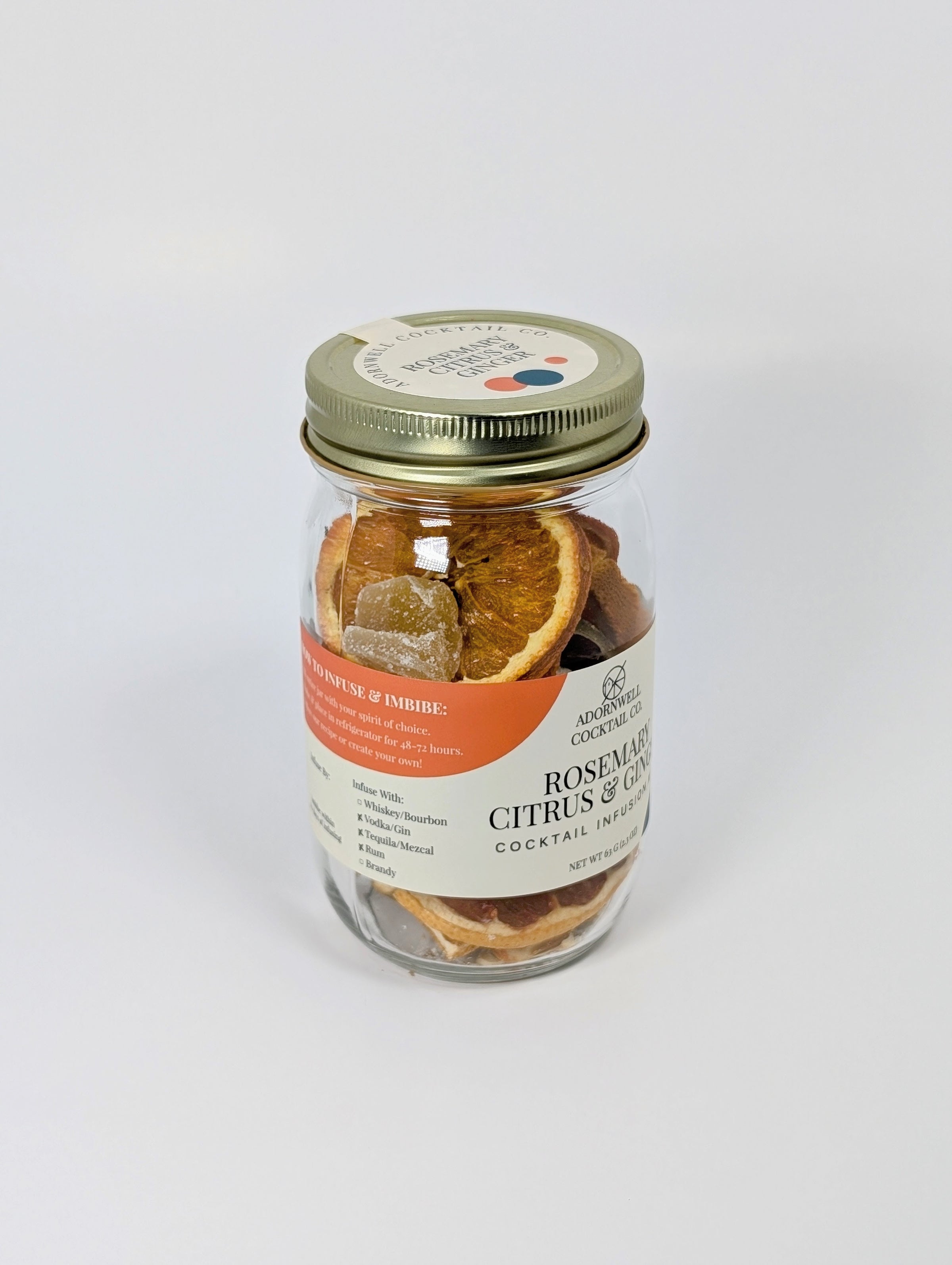 Cocktail Infusion Kit Rosemary Citrus and Ginger Adornwell