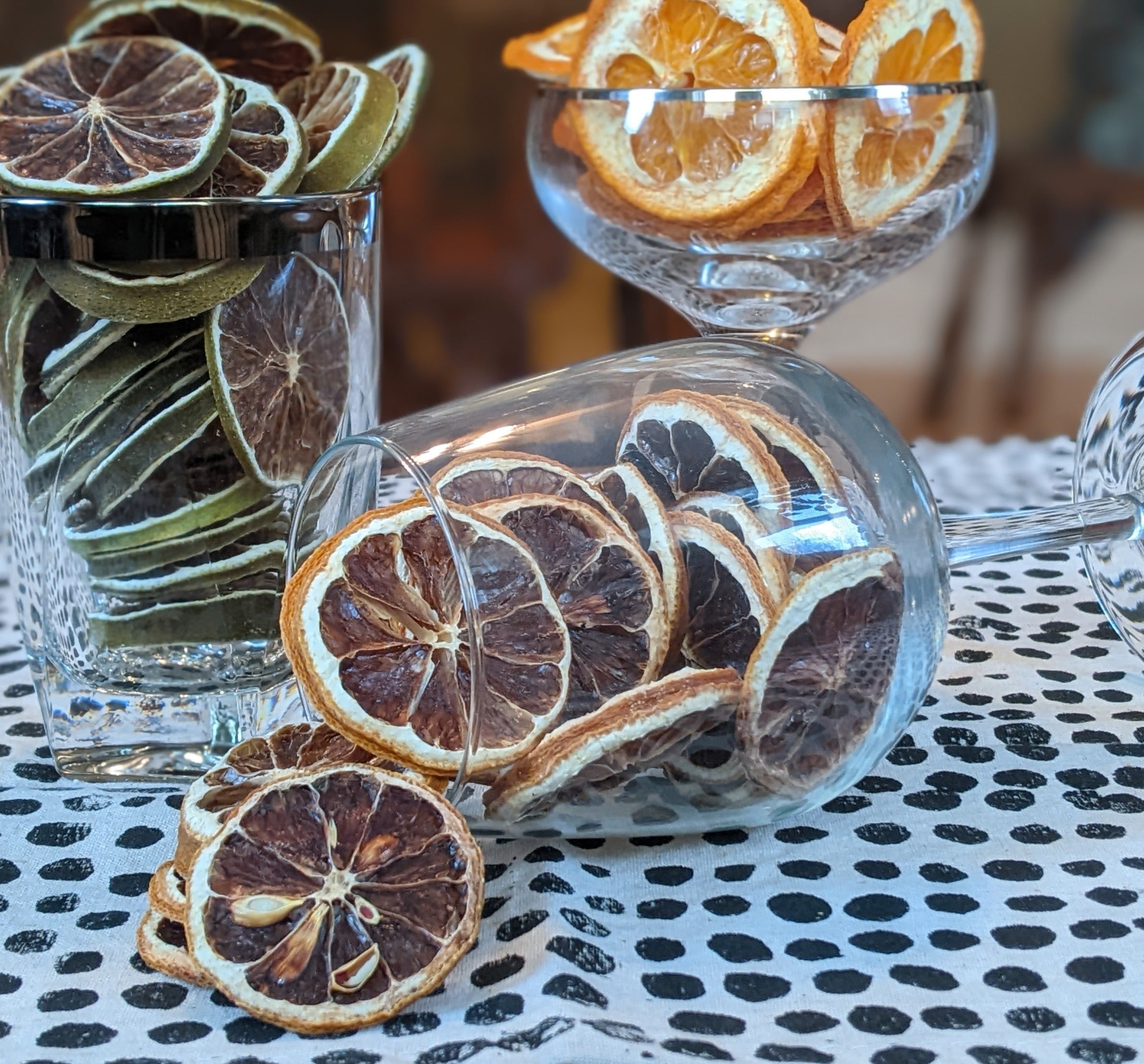 Dehydrated Lime Slices - Cocktail or Mocktail Garnish
